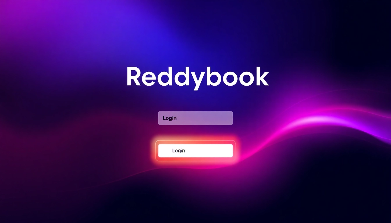 Effortless Reddybook Login screen showing user entering credentials on a sleek, user-friendly interface for seamless access to betting services.
