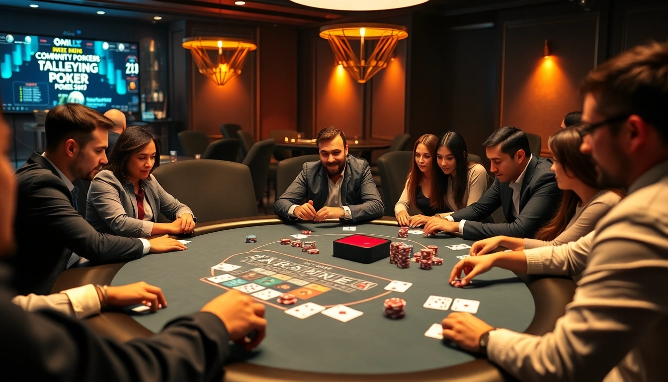 Clubgg poker scene with players enjoying online poker in a lively, engaging environment, emphasizing community and gameplay.