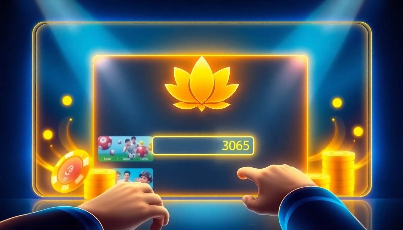 Secure Lotus365 ID login interface showcasing sports and casino icons for easy access to betting features.