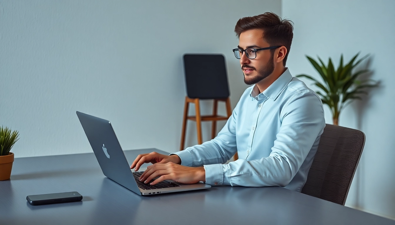 Expert analyzing online reputation management strategies using digital tools to enhance brand